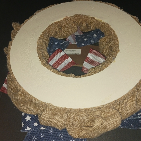 Patriotic 16" Wreath - Picture 3 of 4